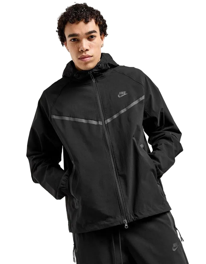 MD- Nike Men's Tech Woven Triple Black Windbreaker