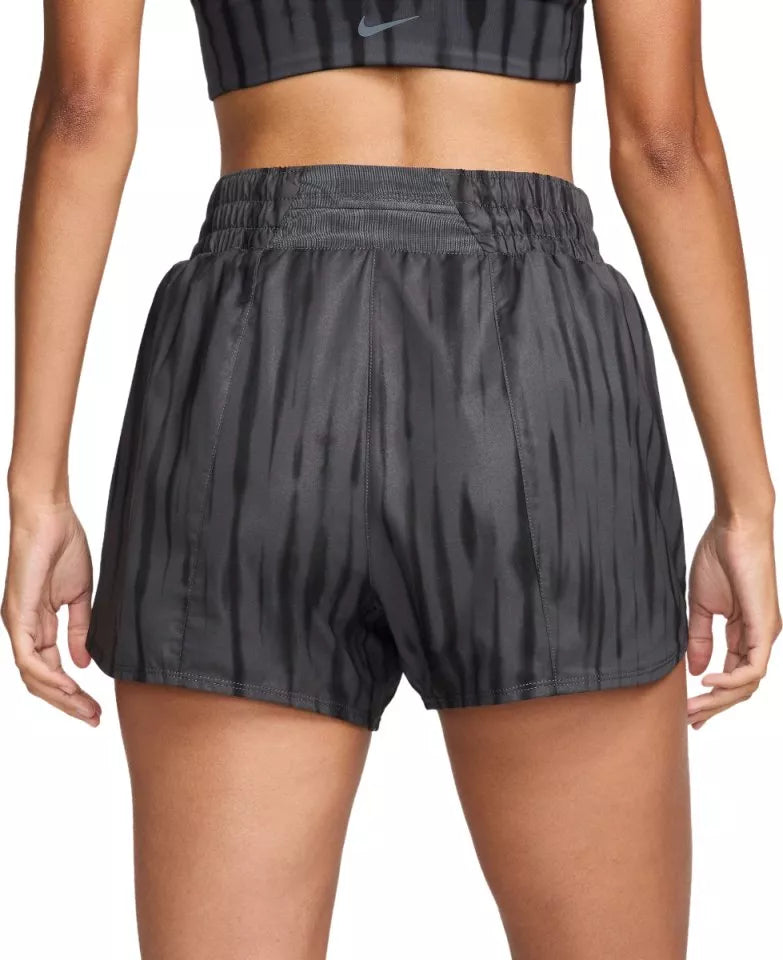 Nike Dri Fit High Waisted Womens Running Shorts-Black Grey