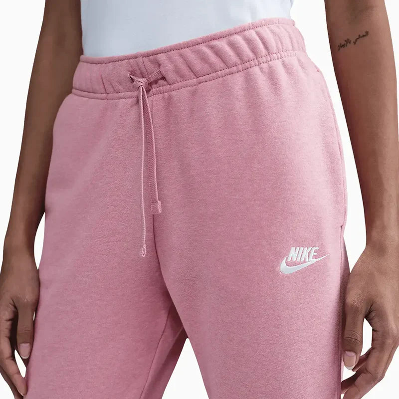 Nike Women's Club Fleece Heather Pink Joggers
