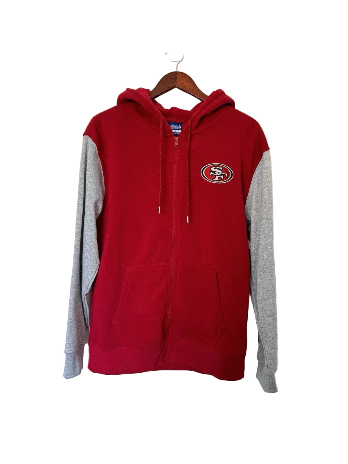 Men's NFL Ultra Game San Francisco 49ers Zip Up Hoodie Football Jacket
