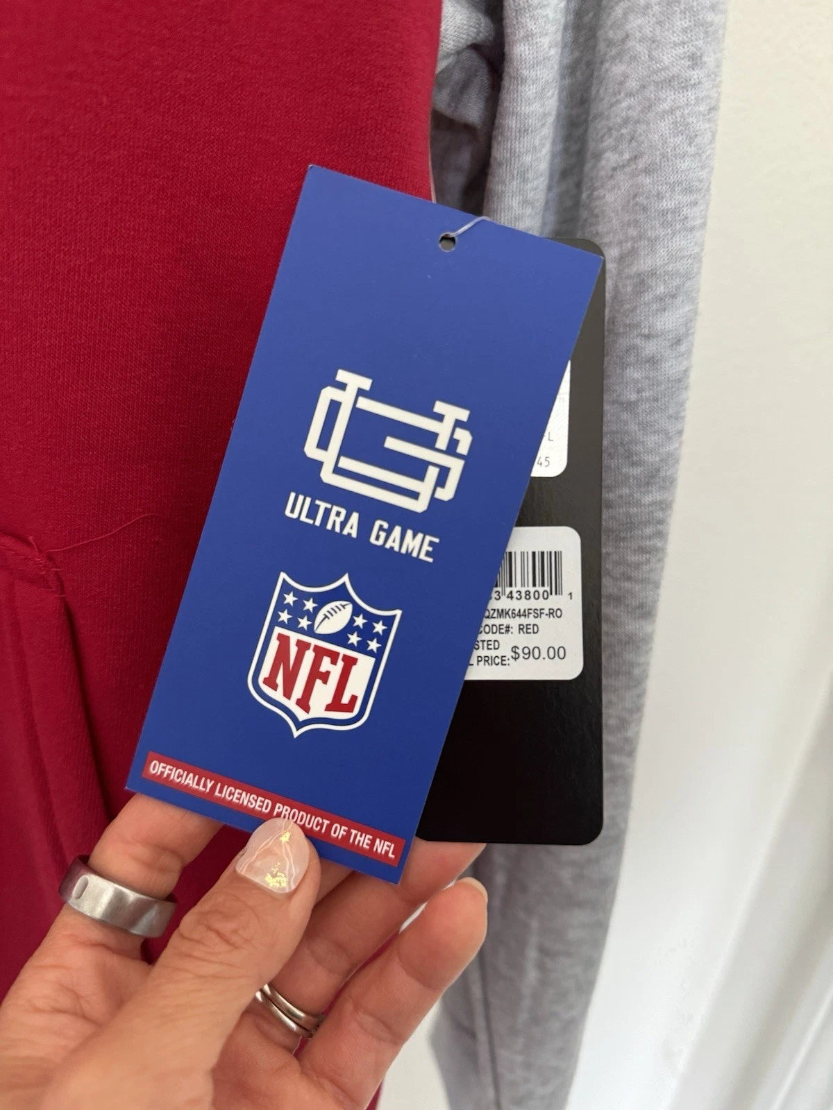 Men's NFL Ultra Game San Francisco 49ers Zip Up Hoodie Football Jacket