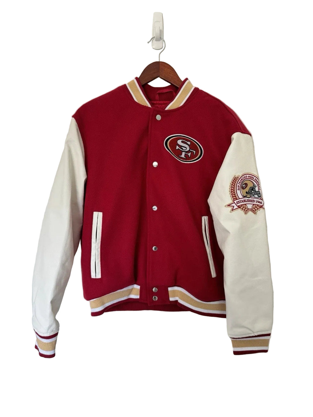 Men's NFL Ultra Game San Francisco 49ers Letterman Varsity Jacket