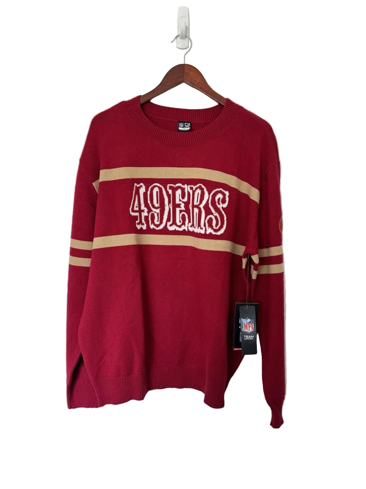 Men's NFL Ultra Game 49ers Cable Knit Sweater