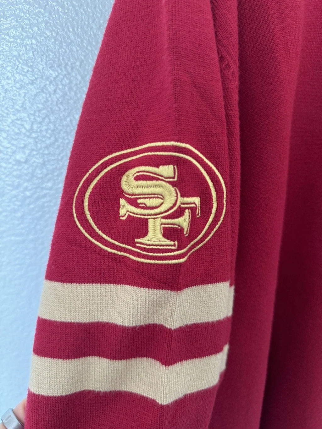 Men's NFL Ultra Game 49ers Cable Knit Sweater