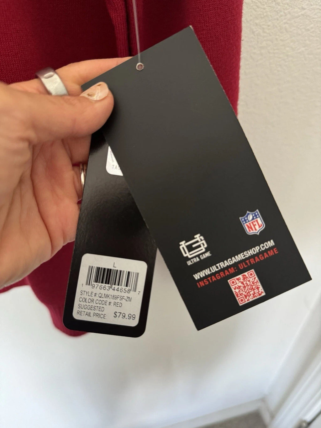 Men's NFL Ultra Game 49ers Cable Knit Sweater