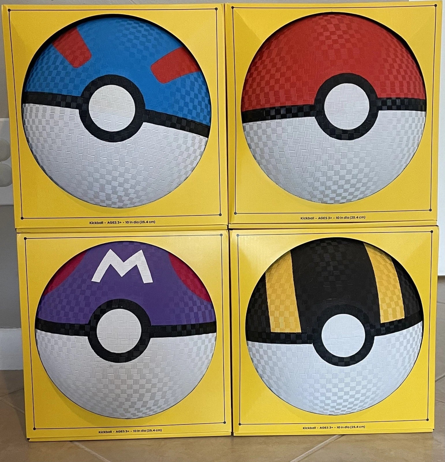 Pokemon x Target Kick Ball Set of 4