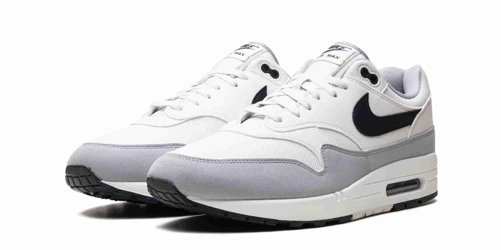 Size 11m- Nike Air Max 1 Platinum Tint Dark Obsidian