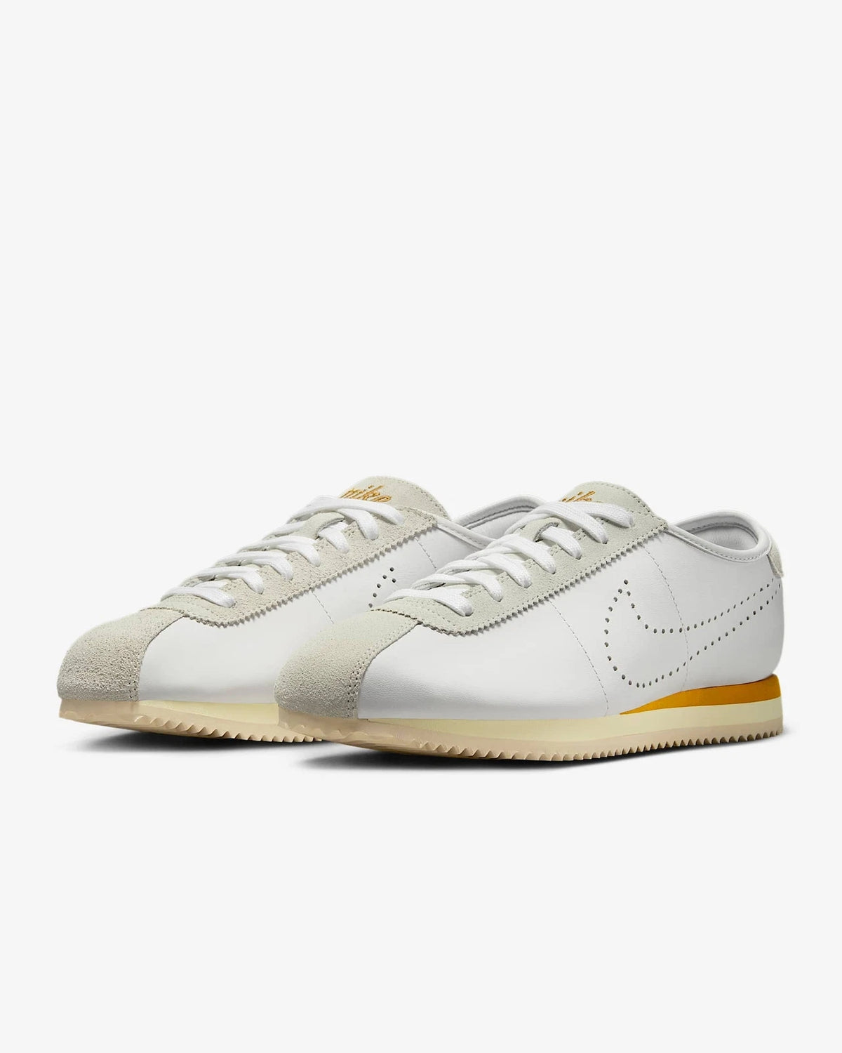 Nike Cortez LTR White Bronze Light Bone Perforated
