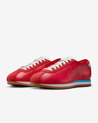 Nike Cortez Leather University Red Blue Perforated Swoosh