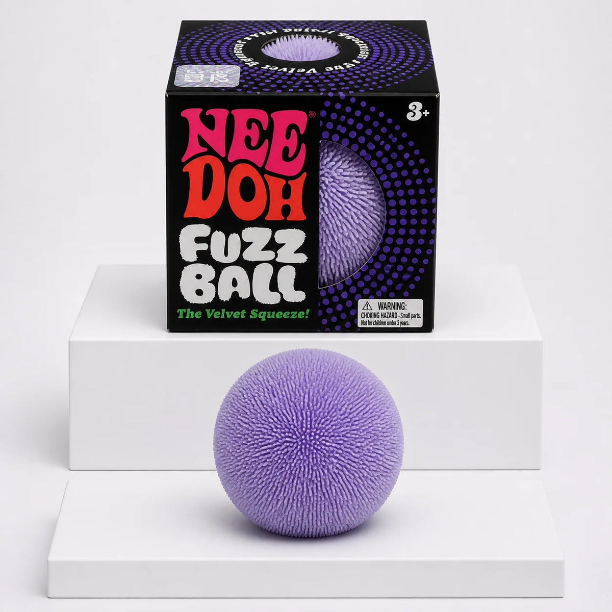 NeeDoh Fuzz Ball Velvet Squeeze Purple