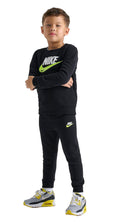 Nike Preschool Long Sleeve Jogger Set-Black Volt *